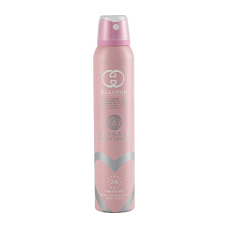 اسپری بدن زنانه دلوان مدل Versace Bright Crystal 205 حجم 200 میلی لیتر