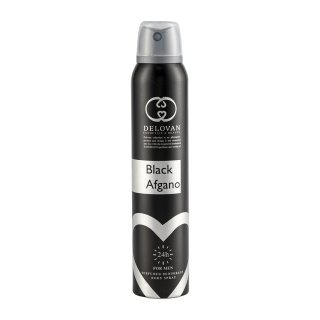 اسپری بدن مردانه مدل Black Afghan 101 حجم 200 میلی لیتر دلوان