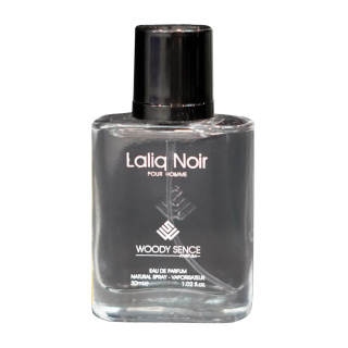 عطر جیبی مردانه مدل Laliq Noir حجم 30 میلی لیتر وودی سنس