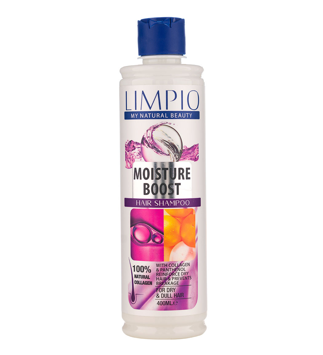 شامپو روزانه لیمپیو مدل Moisture Boost حاوی کلاژن و پروتئین مناسب مو خشک حجم 400 میلی لیتر نمای ۲