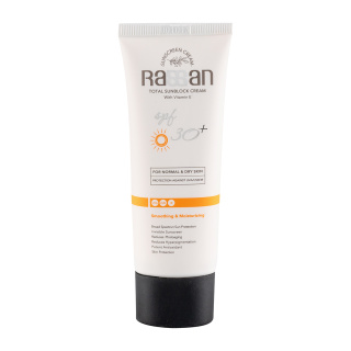 کرم ضد آفتاب بی رنگ با SPF 30 مناسب پوست خشک و نرمال حجم 40 میلی لیتر راسن