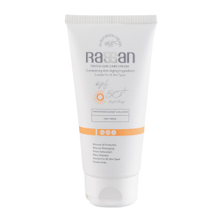 کرم ضد آفتاب رنگی راسن با SPF 50 مناسب انواع پوست حجم 40 میلی لیتر