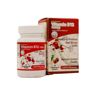 قرص زیر زبانی ویتامین B12 میکرو گرم بسته 50 عددی او پی دی فارما - 01