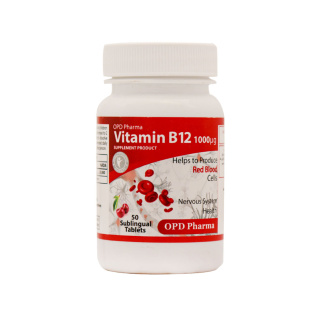 قرص زیر زبانی ویتامین B12 میکرو گرم بسته 50 عددی او پی دی فارما
