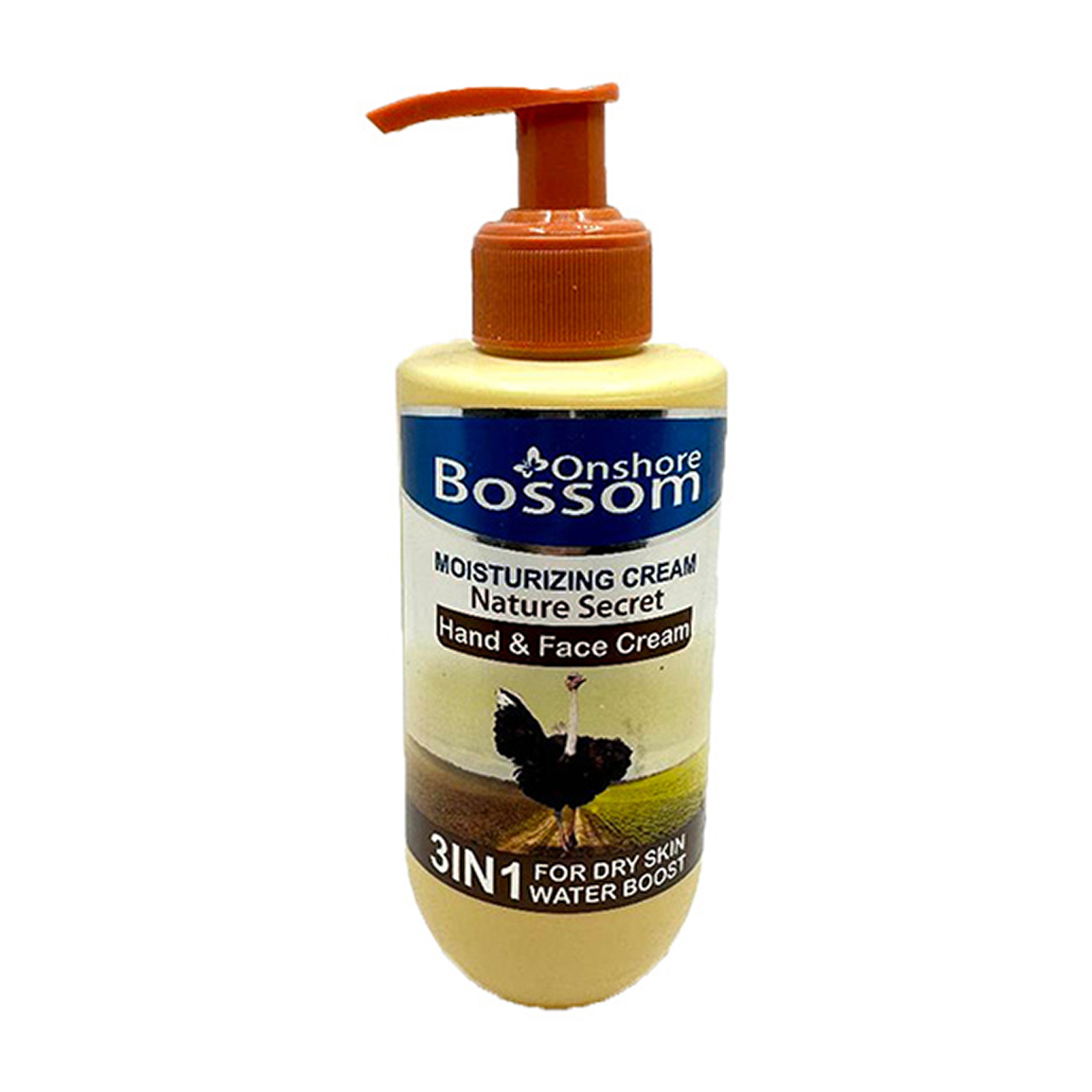 کرم مرطوب کننده پمپی روغن شترمرغ 250میل