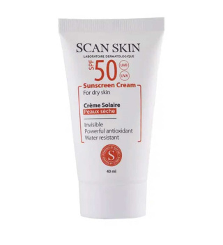 کرم ضد آفتاب مخصوص پوست خشک اسکن اسکین دارای Spf50 حجم 40 میلی لیتر