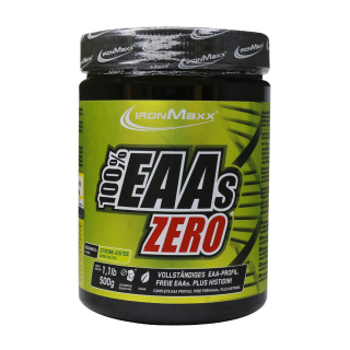 پودر آمینو اسید EAAs Zero صد در صد آیرون مکس با طعم لیمو چای سرد وزن 500 گرم