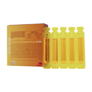 ویال خوراکی رویال ژلی و ویتامین C سمر طب درمان با طعم پرتقال بسته 10 عددی - 01