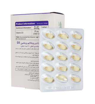 کپسول نرم ژلاتینی ویتامین D3 1000 ویتا تایم بسته 30 عددی - 01