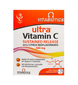 قرص Ultra Vitamin C 500 بسته 60 عددی ویتابیوتیکس