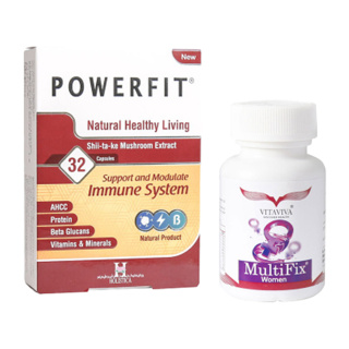 پک دو عددی قرص ویتاویوا مدل Multifix مناسب بانوان بسته 60 عددی و کپسول پاور فیت بسته 32 عددی هولیستیکا
