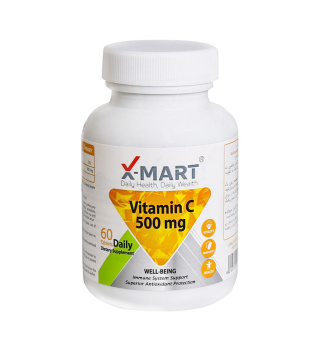 قرص ویتامین C 500 ایکس مارت بسته 60 عددی