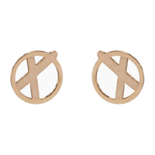 گوشواره طلا 18عیار مدل XO دفینه