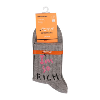 جوراب پنبه ای ساقدار زنانه اکتیو پرفورمنس مدل So Rich - 01