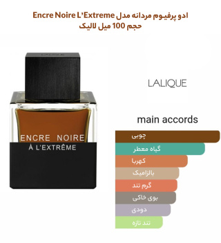 ادوپرفیوم مردانه مدل Encre Noire L’Extreme حجم 100 میلی لیتر لالیک - 03