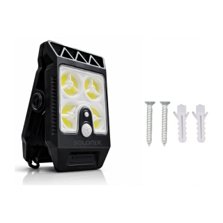 چراغ پارکی خورشیدی سولونیکس مدل کلیپسی کد YX-671C ارسال با رنگ مشکی - 01
