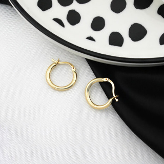 گوشواره 18 عیار حلقه ساده - 01
